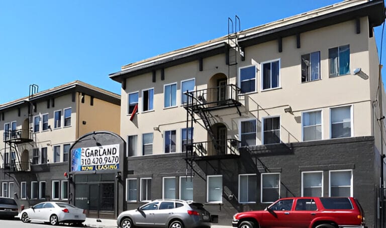 A residential building.